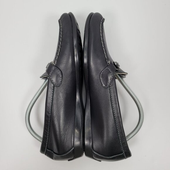 Munro American Women's Black Leather Slip On Loafers M555081 US Size 7.5M - Picture 6 of 8